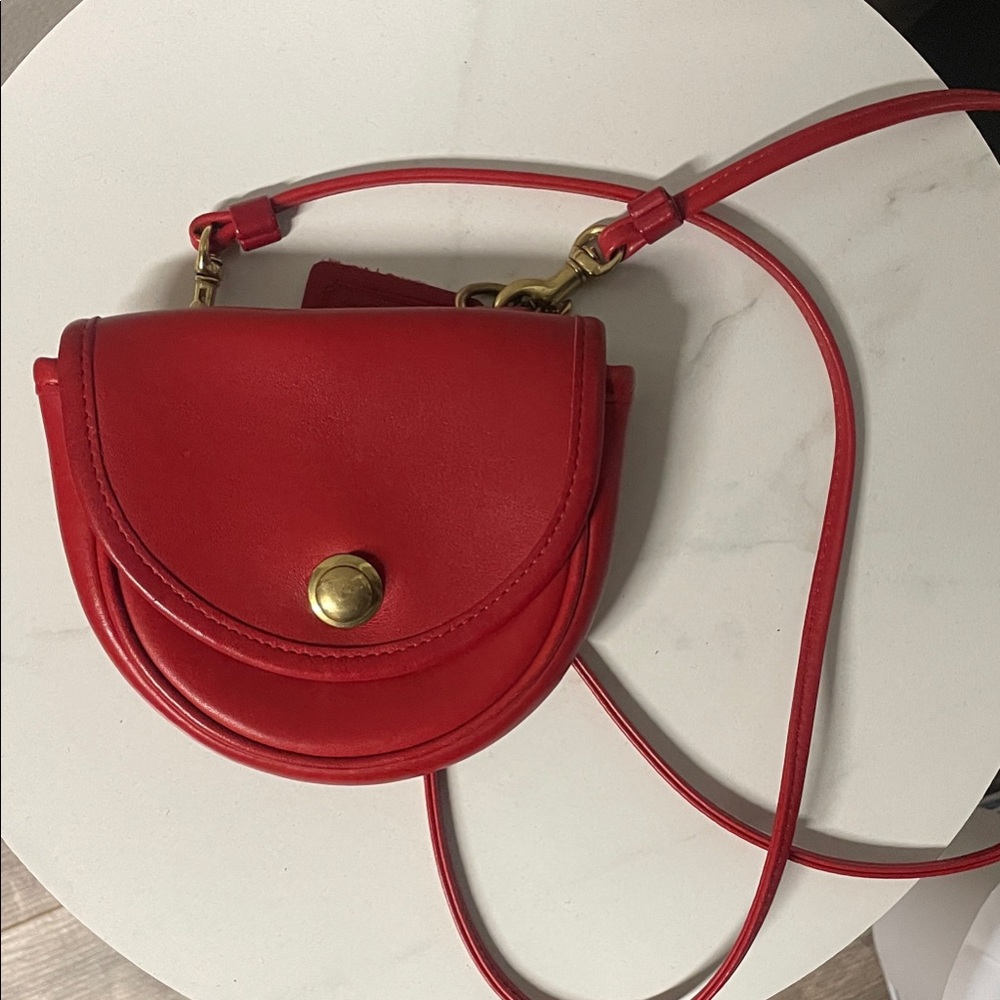 Coach Vibrant Red Crossbody Bag